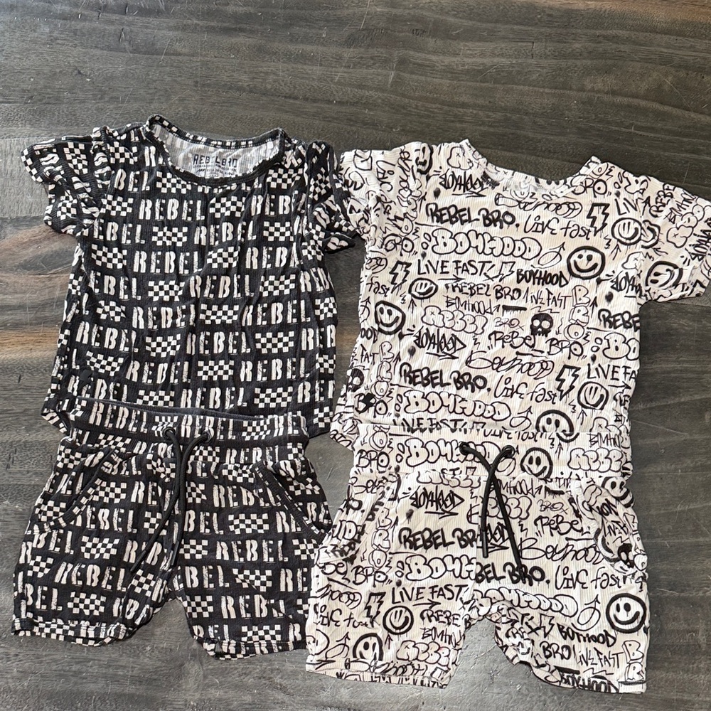 Rebel Bro Matching sets 3T